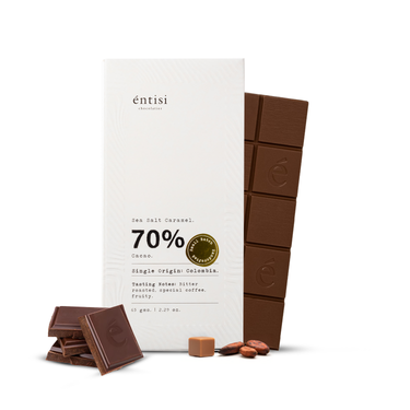 70% Sea Salt Caramel Dark Bar