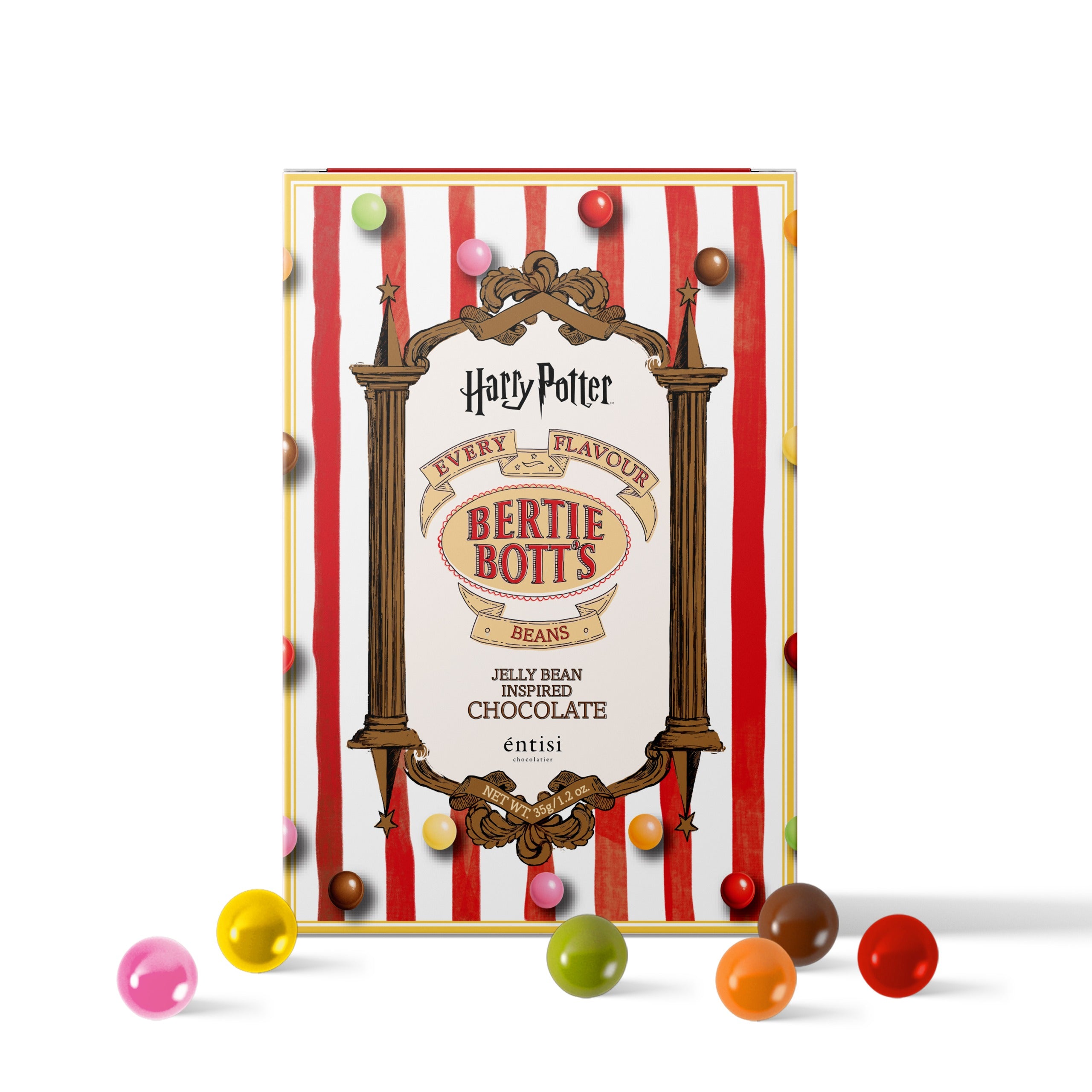 The entisi Bertie Botts Every Flavour Chocolates box from the official Harry Potter collection