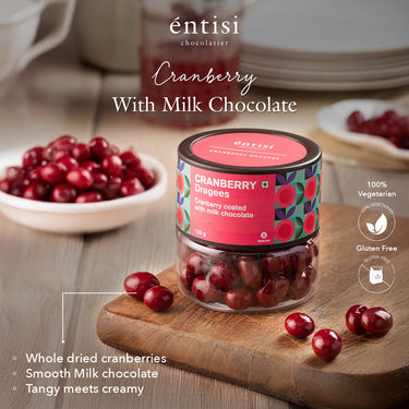 Cranberry Dragees Jar