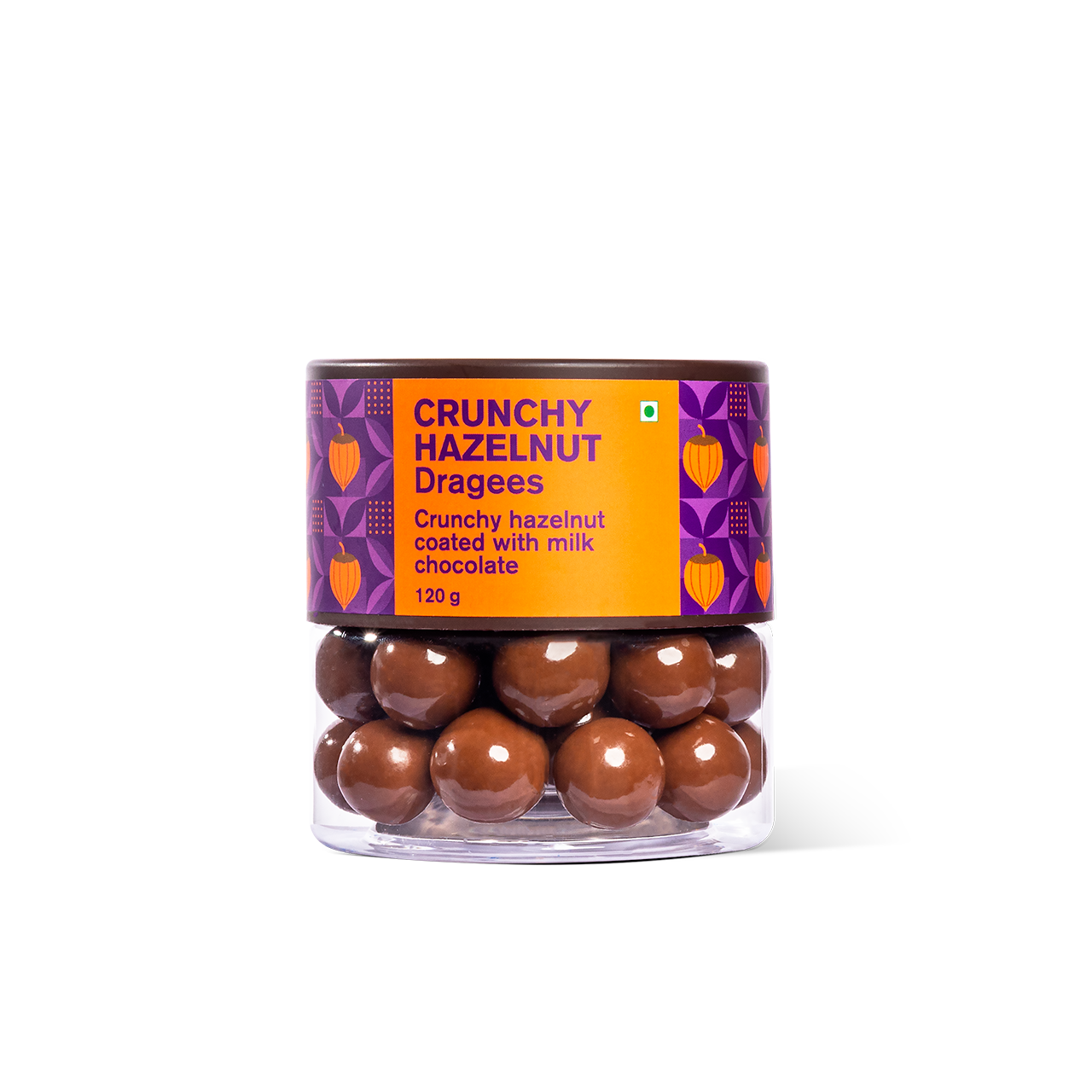 Entisi -Chocolate coated Crunchy Hazelnut Dragees Jar