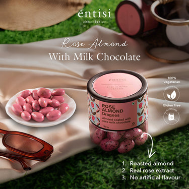 Rose Almonds Dragees Jar