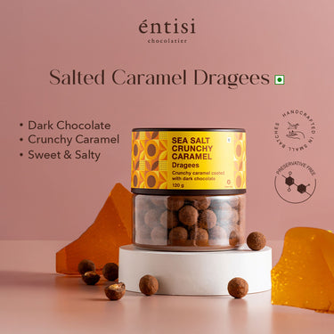 Sea Salt Caramel Dragees Jar