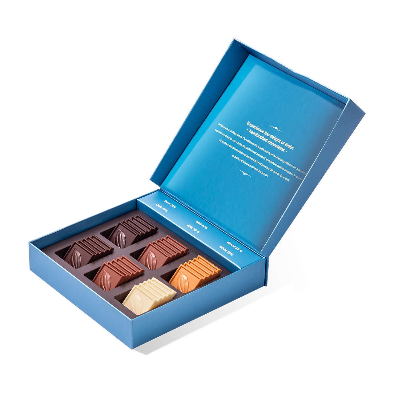 Entisi - Box of 30 assorted Chocolate Slims