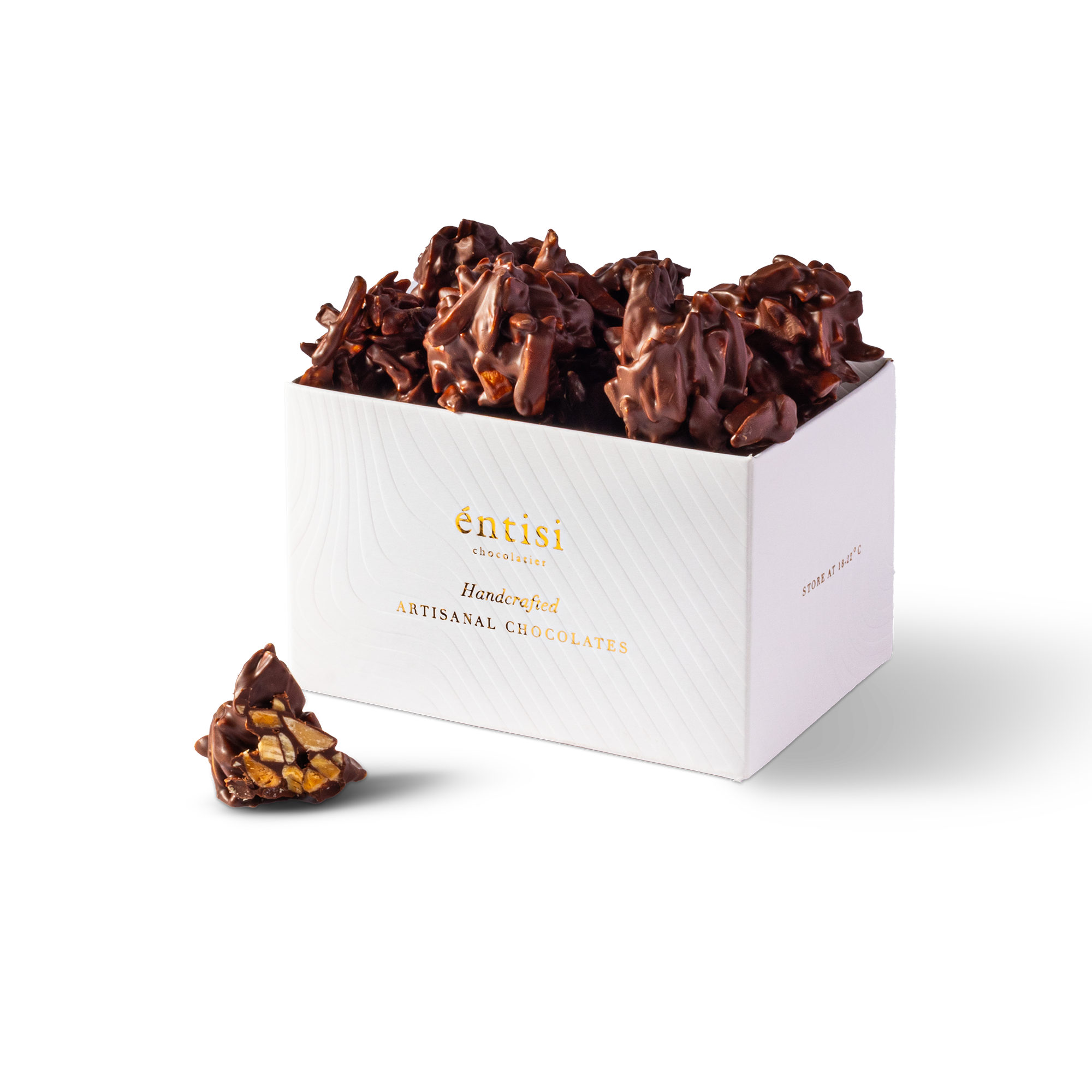 Sugar-free dark rochers with roasted slivered almonds