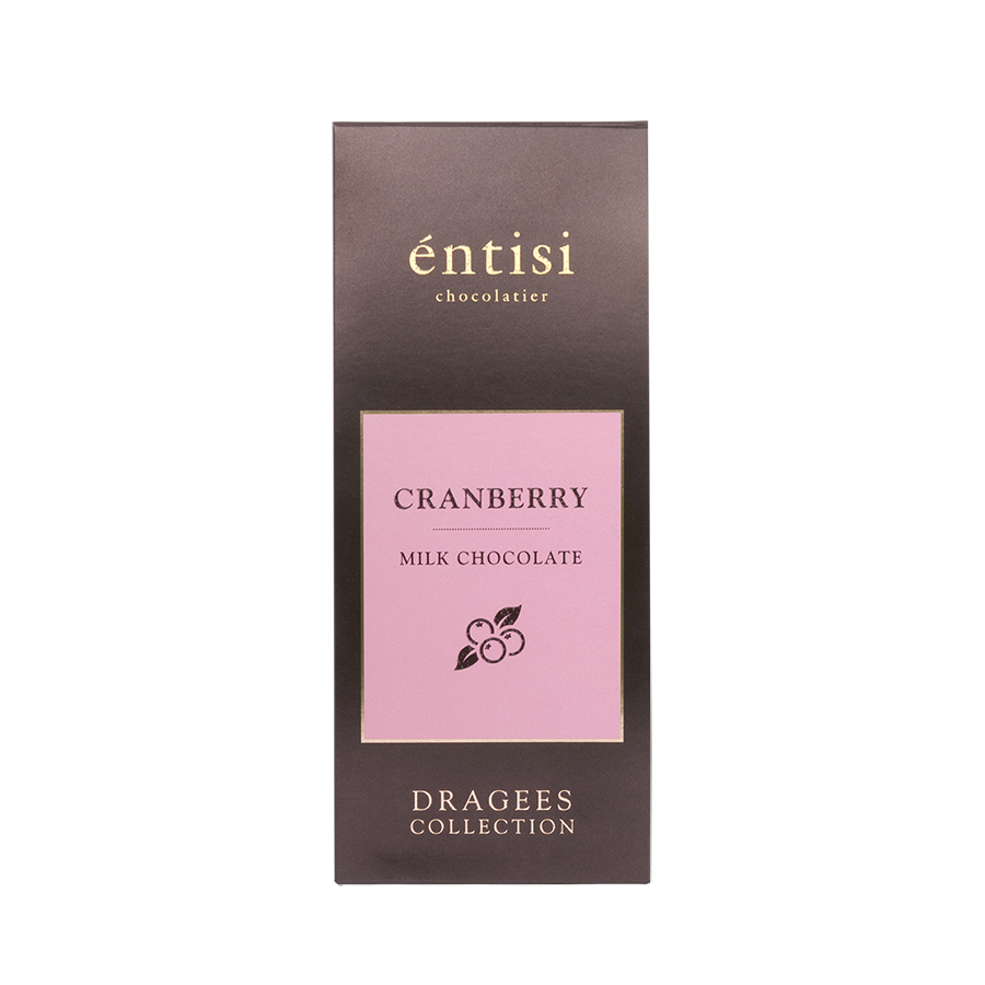 Entisi - Chocolate coated Cranberry Dragees