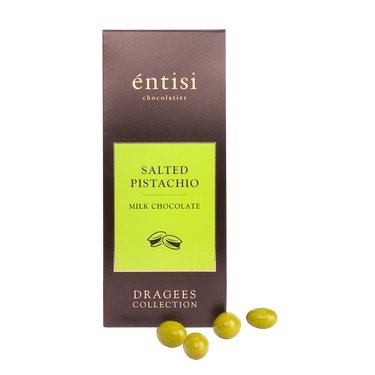 Entisi - Chocolate coated Salted Pistachio Dragees