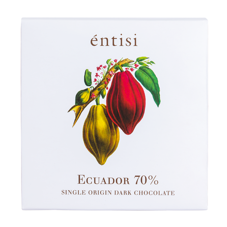 Entisi - Single Origin Ecuador 70%  Dark Chocolate Bar