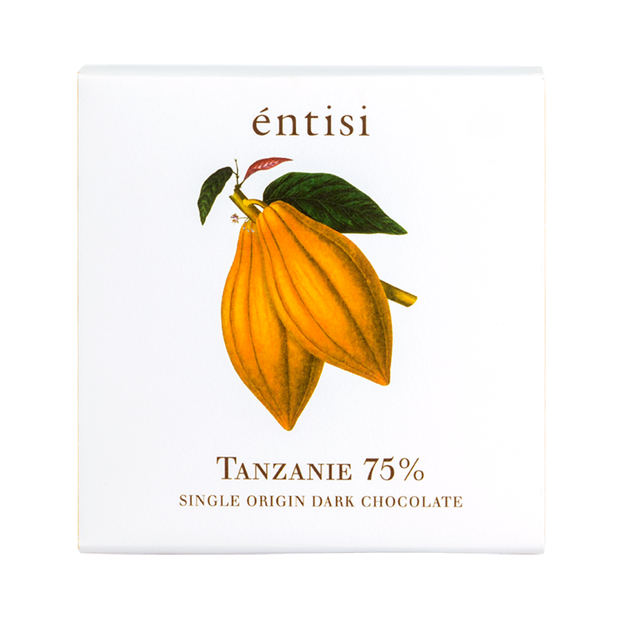 Entisi - Single Origin Tanzania 75% Dark Chocolate Bar