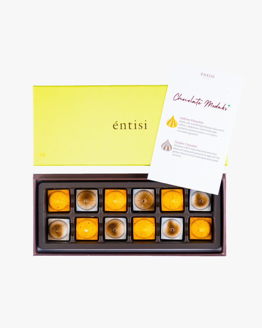 Entisi - Box of 12 Chocolate Modaks