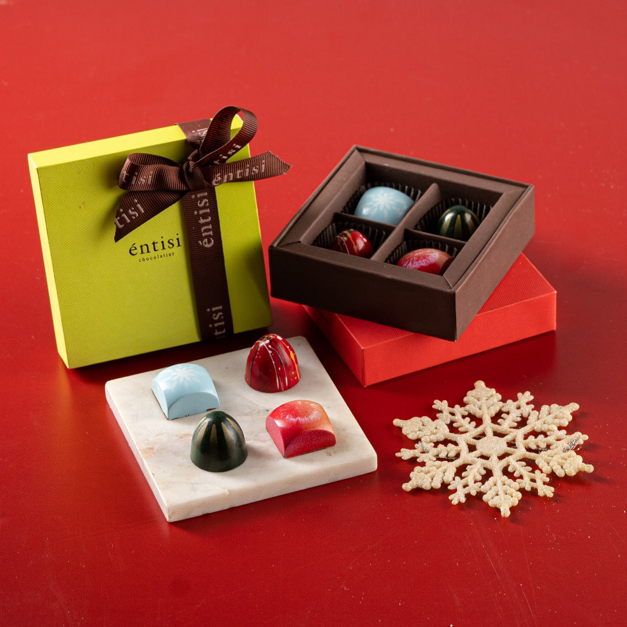 Entisi - Box Of 4 Christmas Bonbons